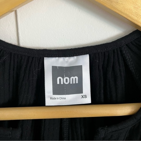 NOM Alma Maternity Nursing Friendly Slub Cotton Jumpsuit - Picture 11 of 13